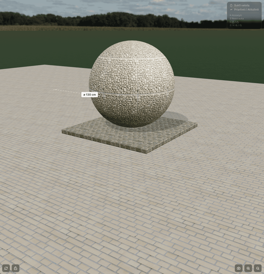 3D gabionų konfigūratorius