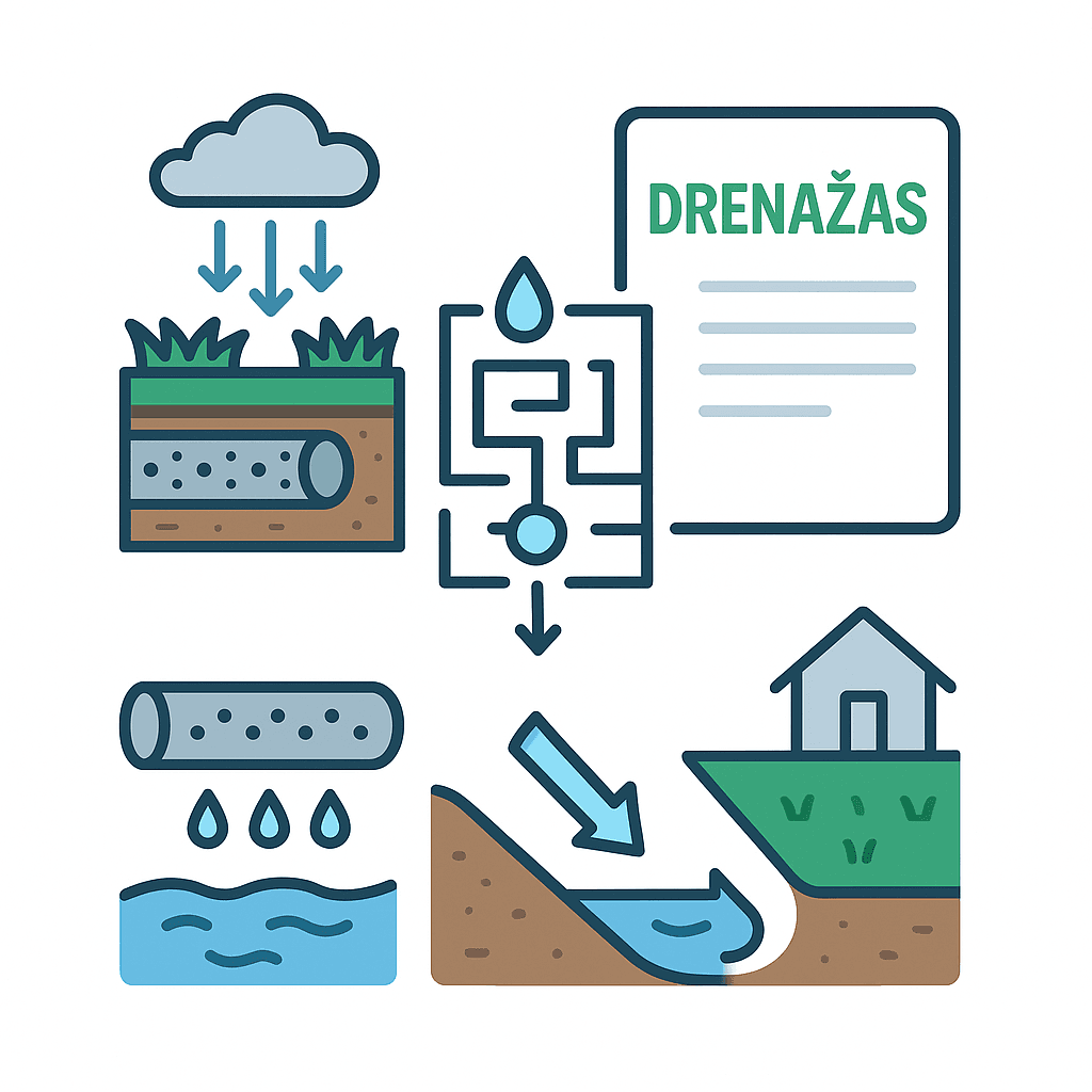 Drenažo sistemų įrengimas